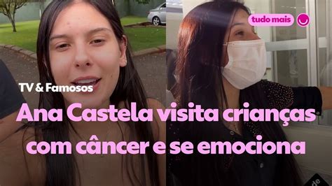 Ana Castela visita crianças câncer e se emociona A páscoa delas