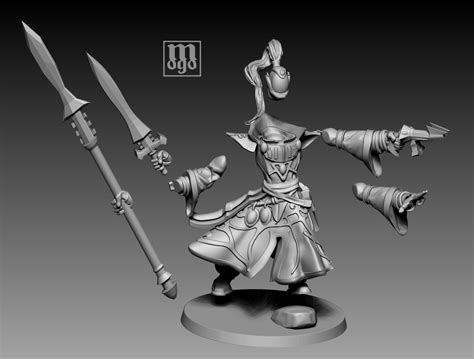 Stl File Koramwen Eldar Warlock Warlock Farseer W K Proxy Template