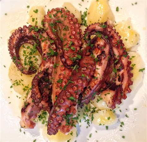 Oc Pulpo Al Grill Y A La Gallega Grilled Galician Octopus Food