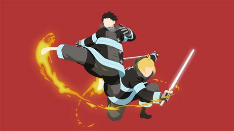 Download Minimalist Arthur And Kusakabe Fire Force Picture