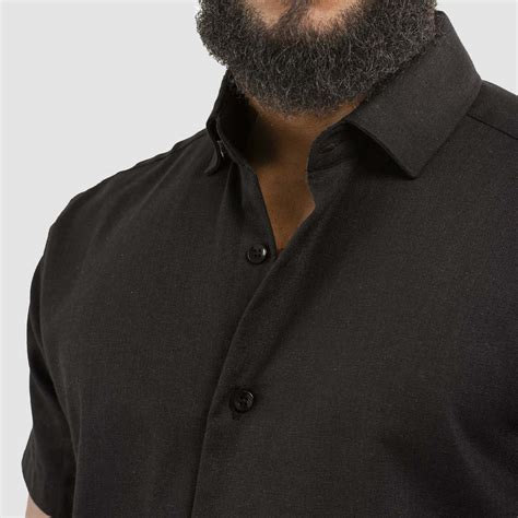 Camisa Linho Black Masculina Vista Oka