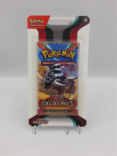 Booster Scellé Sous Blister De 10 Cartes Pokémon Flammes Obsidiennes