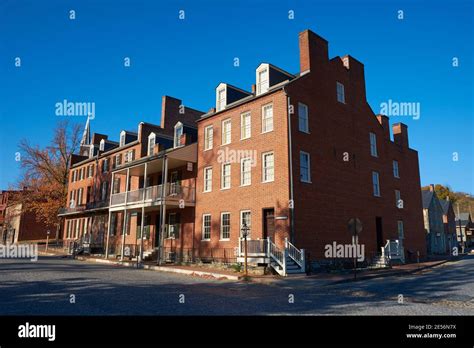 Old Red Brick Buildings At The Corner Of Potomac And Shanendoah Streets