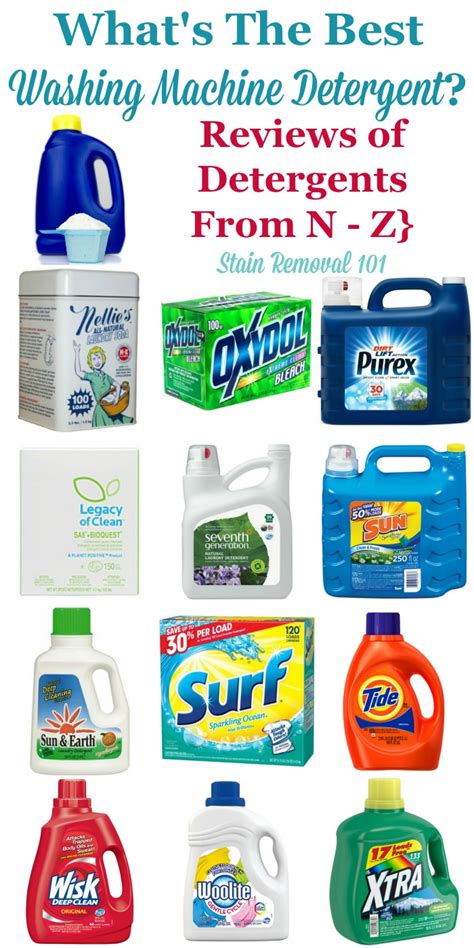 Washing Machine Detergent Reviews & Ratings {N-Z}