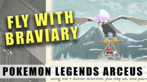 Pok Mon Legends Arceus How To Get Braviary Unlock Fly Youtube