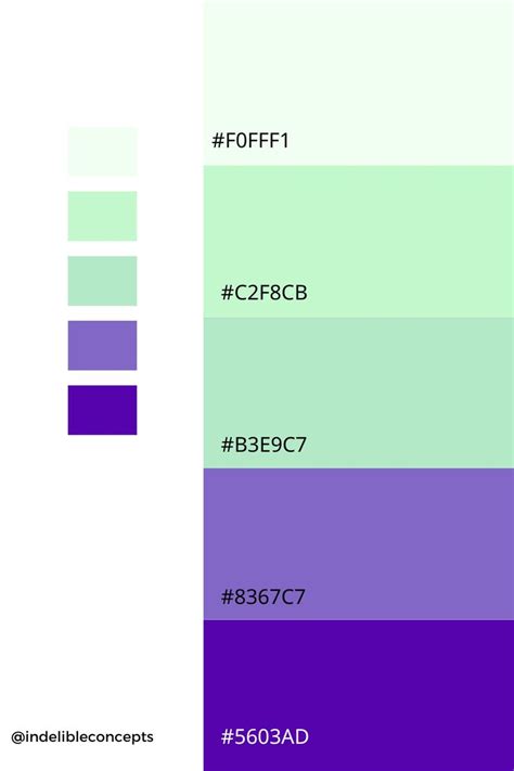 Purple and Green Color Palette | Mint color palettes, Lavender color palette, Green colour palette