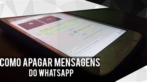 COMO APAGAR MENSAGENS ENVIADAS NO WHATSAPP YouTube