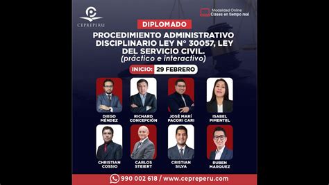 Procedimiento Administrativo Disciplinario Ley 30057 Ley Del Servicio