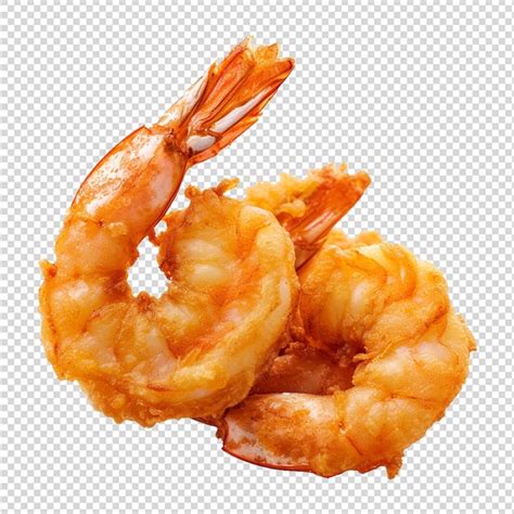 Premium Psd Fried Shrimp Isolated On Transparent Background