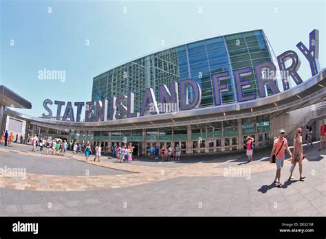 The Staten Island Ferry Terminal At Battery Park In Lower Manhattan New