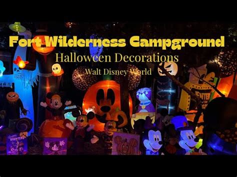 Live Halloween Decorations At Disneys Fort Wilderness Campgrounds