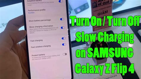 How To Turn On Turn Off Slow Charging On Samsung Galaxy Z Flip