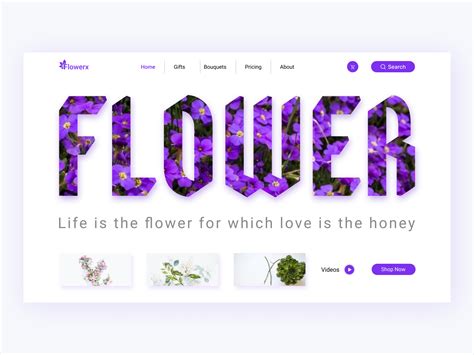 Flower Shop Landing Page By Bitmate Studio On Dribbble