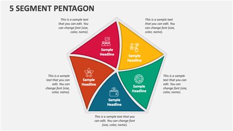 5 Segment Pentagon PowerPoint Presentation Slides PPT Template