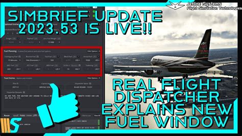 REAL Flight Dispatcher Explains Simbrief S New Fuel Planning Window