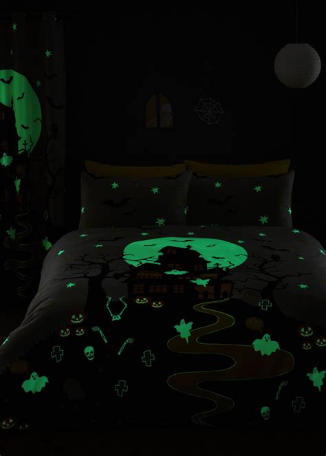 Bedlam Halloween Haunted House Duvet Cover Set Matalan