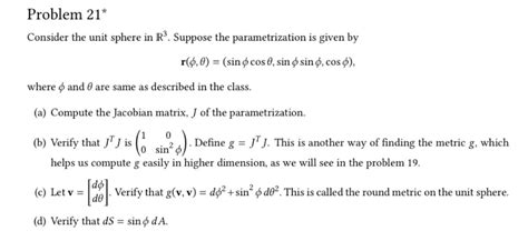 Answered Consider The Unit Sphere In R³ Suppose… Bartleby