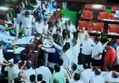 10 BJP MLAs Suspended From Karnataka Assembly After Ruckus Rediff