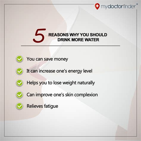 Five Reasons Why You Should Drink More Water