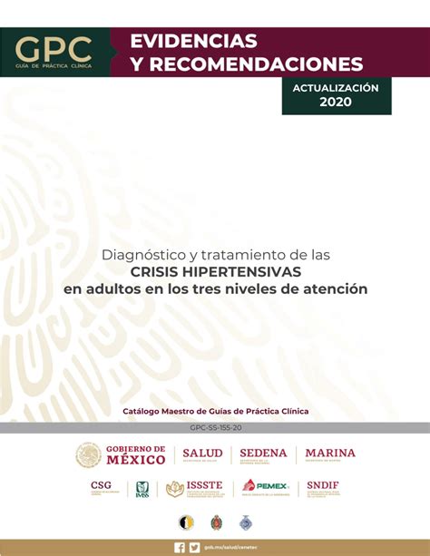 Pdf Diagn Stico Y Tratamiento De Las Crisis Hipertensivas En Los Tres