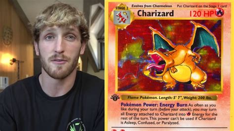 Logan Paul Charizard / Logan Paul mindblown after pulling rare Pokemon ...