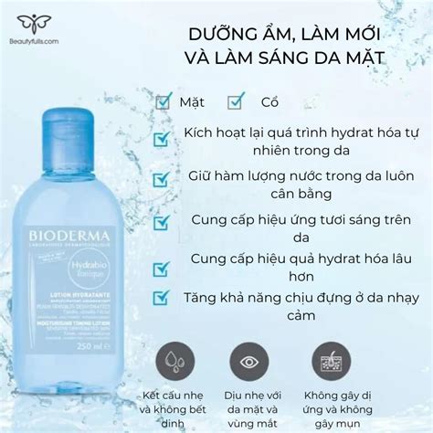 Toner Bioderma Xanh Hydrabio Tonique 250ml Cho Da Nhạy Cảm