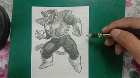 How To Draw Great Ape Vegeta Drawing Great Ape Vegeta Dragon Ball