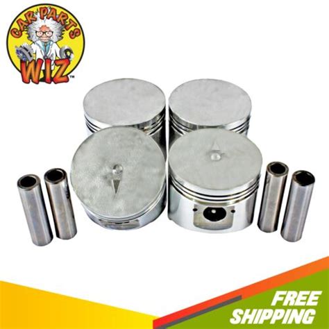 Piston Set STD Size FITS 81 84 Chrysler Dodge Plymouth Mitsubishi 2 6L