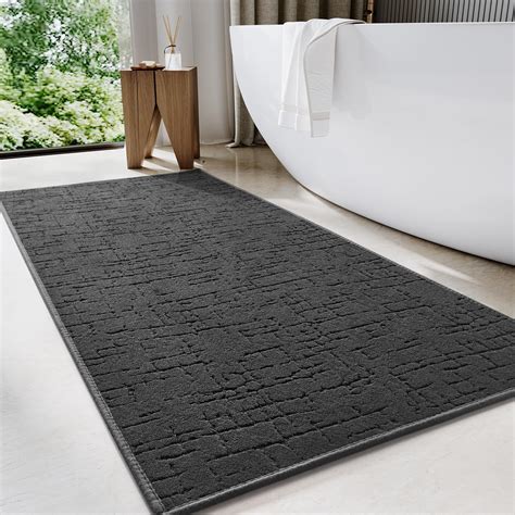 TCHDIO Tapis de bain super absorbant à séchage rapide extra doux