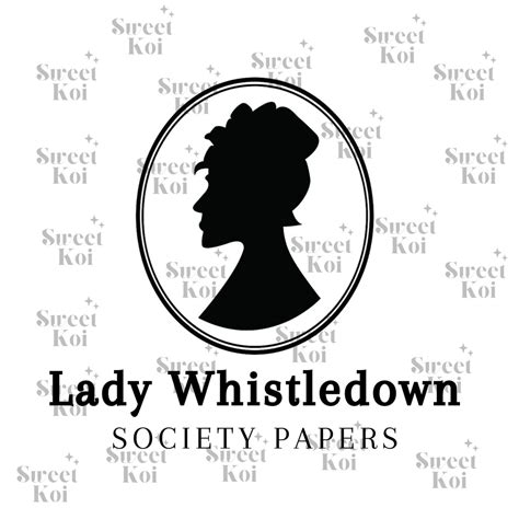 Bridgerton Show Book Series Svg Png Dxf Lady Whistledown Society Papers