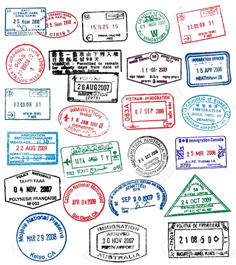 Passport Stamp Template