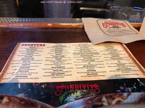Online Menu of Spondivits Restaurant, Atlanta, Georgia, 30344 - Zmenu