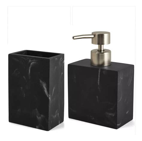 Kit Banheiro Lavabo Porta Sabonete Pote Luxo Mart Collection HDG HOME