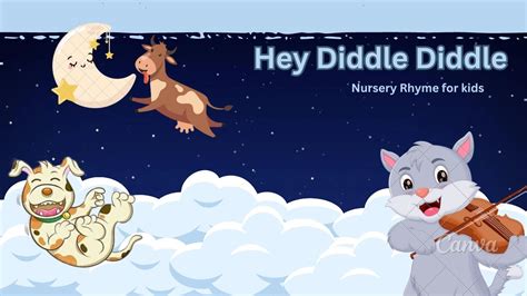 Hey Diddle Diddle - Nursey Rhyme for kids - Educational video for kids - YouTube