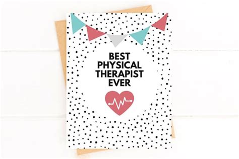 Physical Therapist Card For Physical Therapist Doctor Etsy