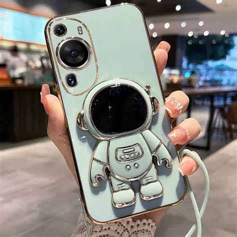 Astronaut Plating Hidden Stand Case For Huawei P P Pro