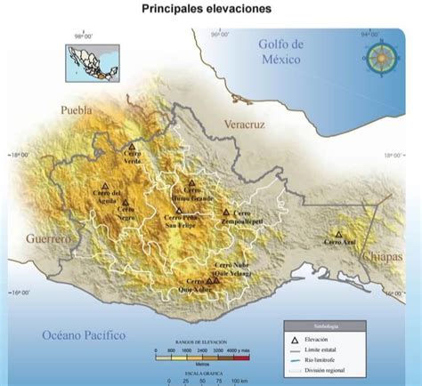 Mapa De Oaxaca Con Nombres A Blanco Y Negro Descarga