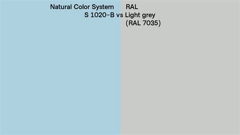 Natural Color System S B Vs Ral Light Grey Ral Side By Side