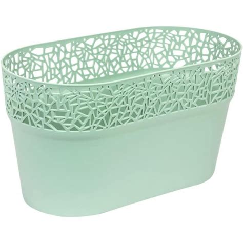 Prosperplast Pot De Fleurs D 12 CM Rond Pastell Vert Plastique