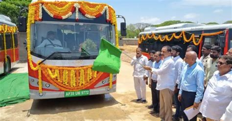 Apsrtc Launches Electric Bus Service For Eco Friendly Commuting Between Nellore And Tirupati