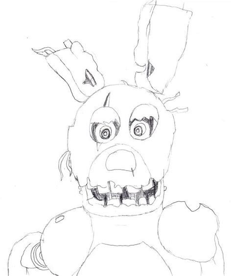 My First Ever Springtrap Sketch Rspringtraplovers