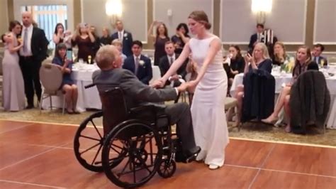 Wheelchair Ridden Fathers Emotional Wedding Dance With Daughter Youtube