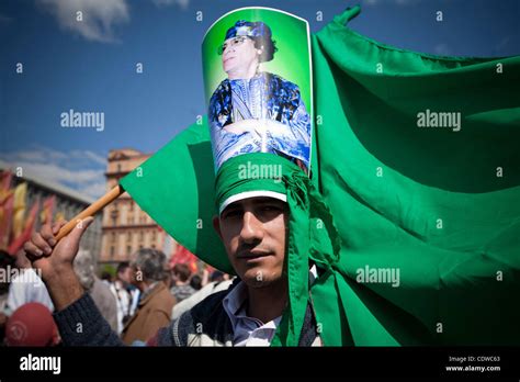 Pictured: activists of the Communist Party of Russia gathered with ...