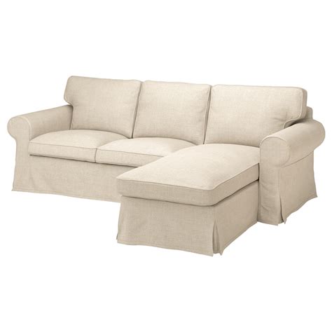 Ektorp 3 Seat Sofa With Chaise Longue Kilanda Light Beige Ikea