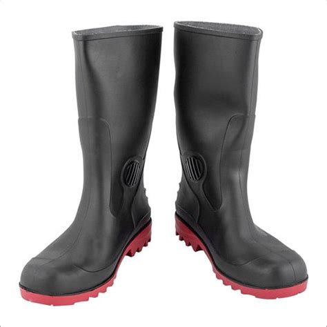 Industrial Leather Black Safety Gumboot At Best Price In Zirakpur