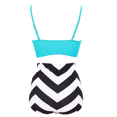 Womens High Waist Bikini Set Swimsuit Ruffle Two Piece Bathing