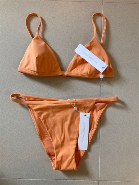 Bnwt Jonathan Simkhai Orange Bikini Top And Bottom Women S Fashion