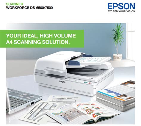 Epson Workforce Ds 6500 Flatbed Document Scanner With Duplex Adf Gs