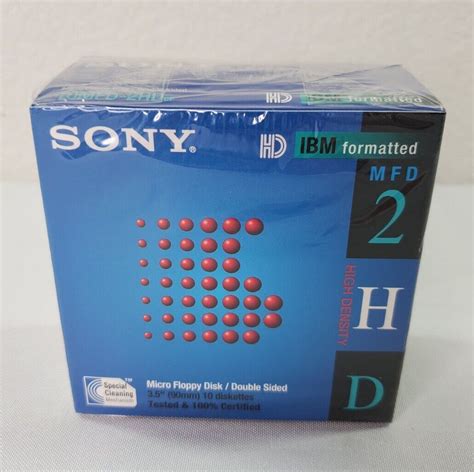 Sony Hd Ibm Formatted Mb Diskettes Disk Pack New