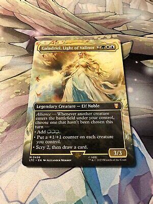 Galadriel Light Of Valinor Borderless Non Foil Lord Of The Rings Ltc